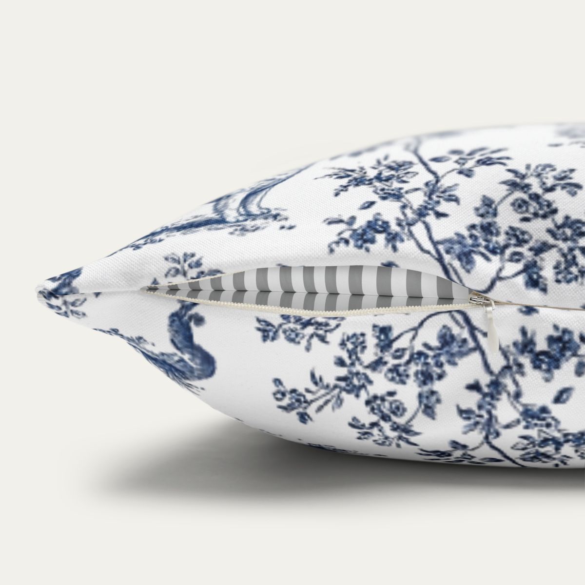 Samoyed Blue French Toile Pillow