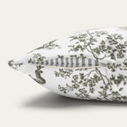 French Bulldog Sage Green French Toile Pillow