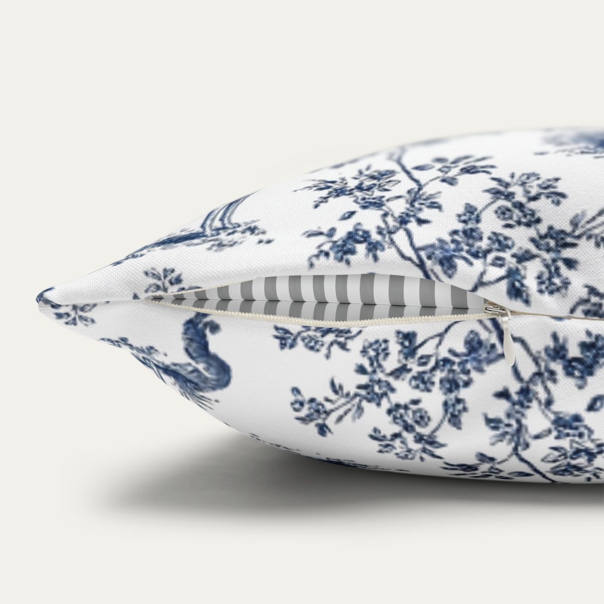 Whippet Blue French Toile Pillow
