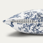 Corgi Blue French Toile Pillow