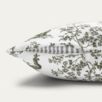 Scottish Terrier Sage Green French Toile Pillow