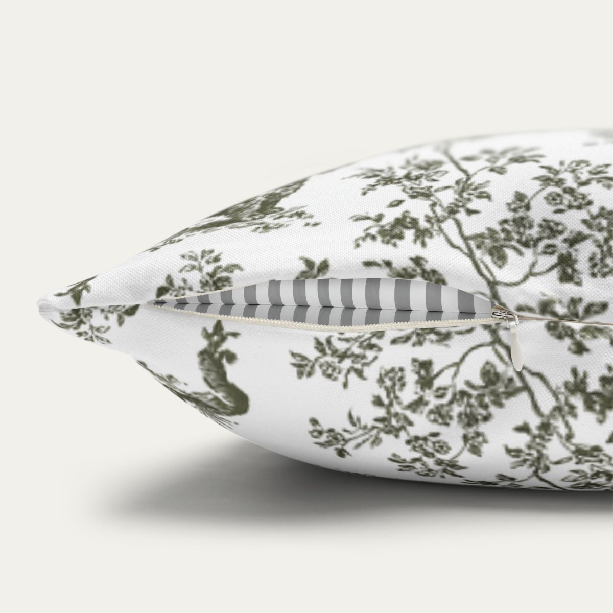Scottish Terrier Sage Green French Toile Pillow