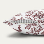 Shar Pei Burgundy French Toile Pillow