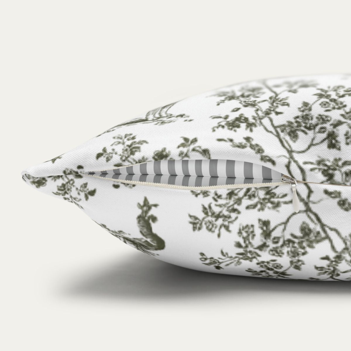 Shiba Inu Sage Green French Toile Pillow
