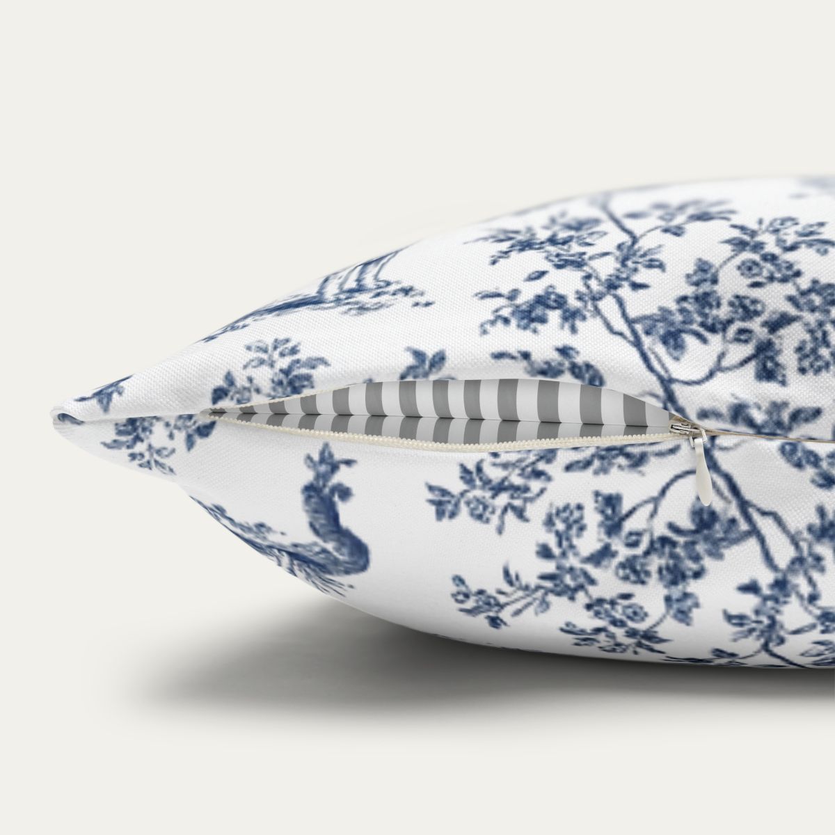 Beagle Blue French Toile Pillow