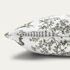 Bichon Frise Sage Green French Toile Pillow