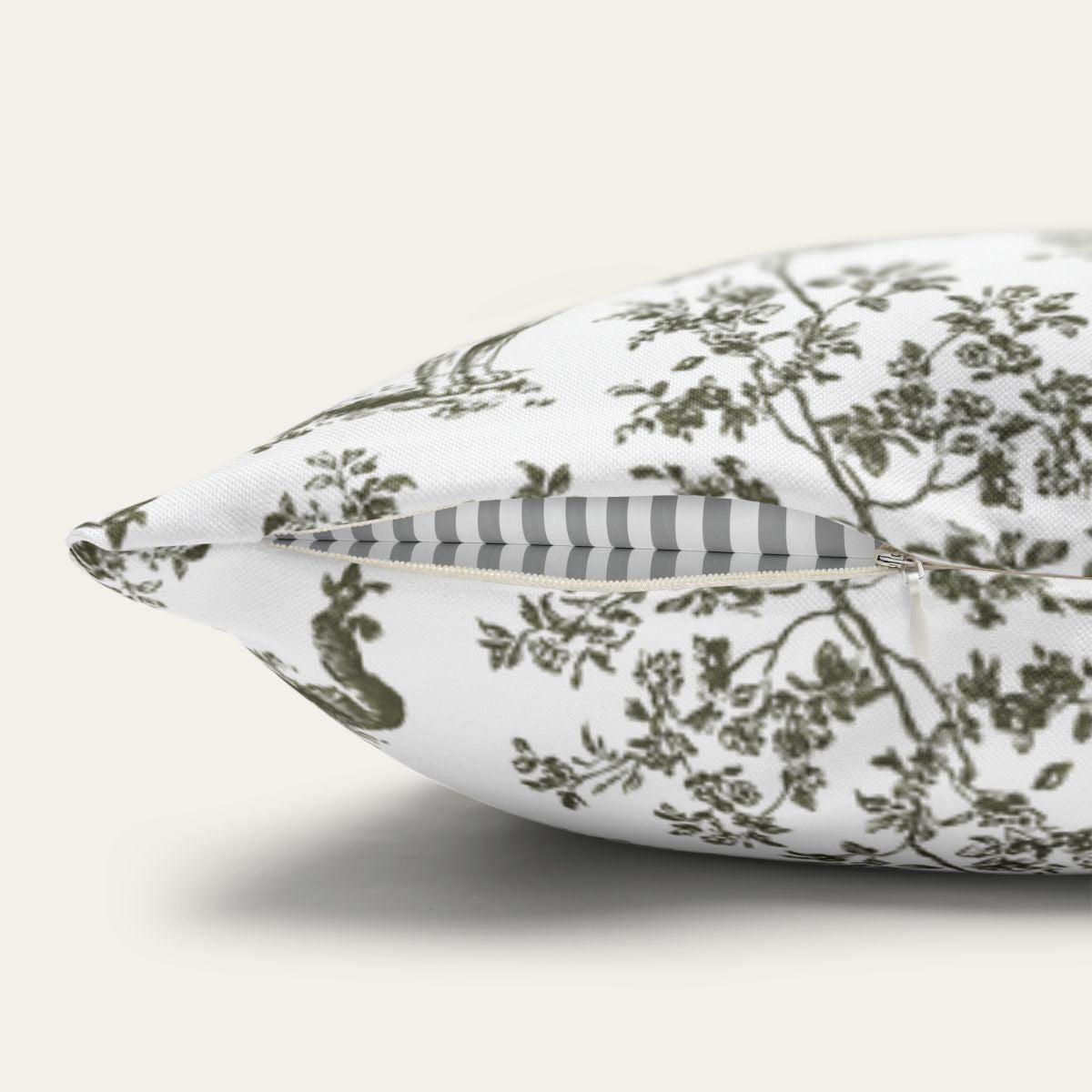 Saint Bernard Sage Green French Toile Pillow