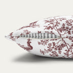 Schnauzer Burgundy French Toile Pillow