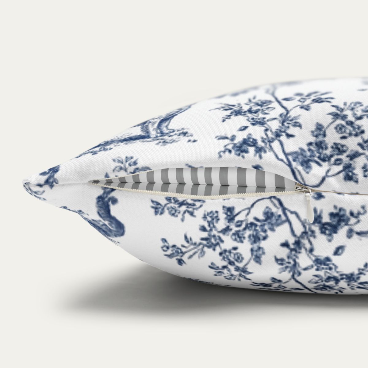 Golden Retriever Blue French Toile Pillow