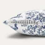 Doberman Blue French Toile Pillow