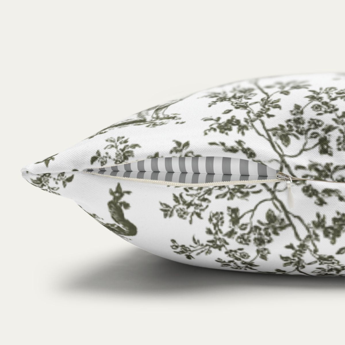 Shetland Sheepdog Sage Green French Toile Pillow