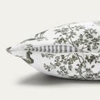 Australian Cattle Dog Sage Green French Toile Pillow