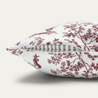 Bengal Cat Sage Green French Toile Pillow