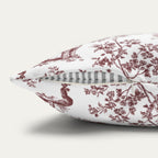 Cockapoo Burgundy French Toile Pillow