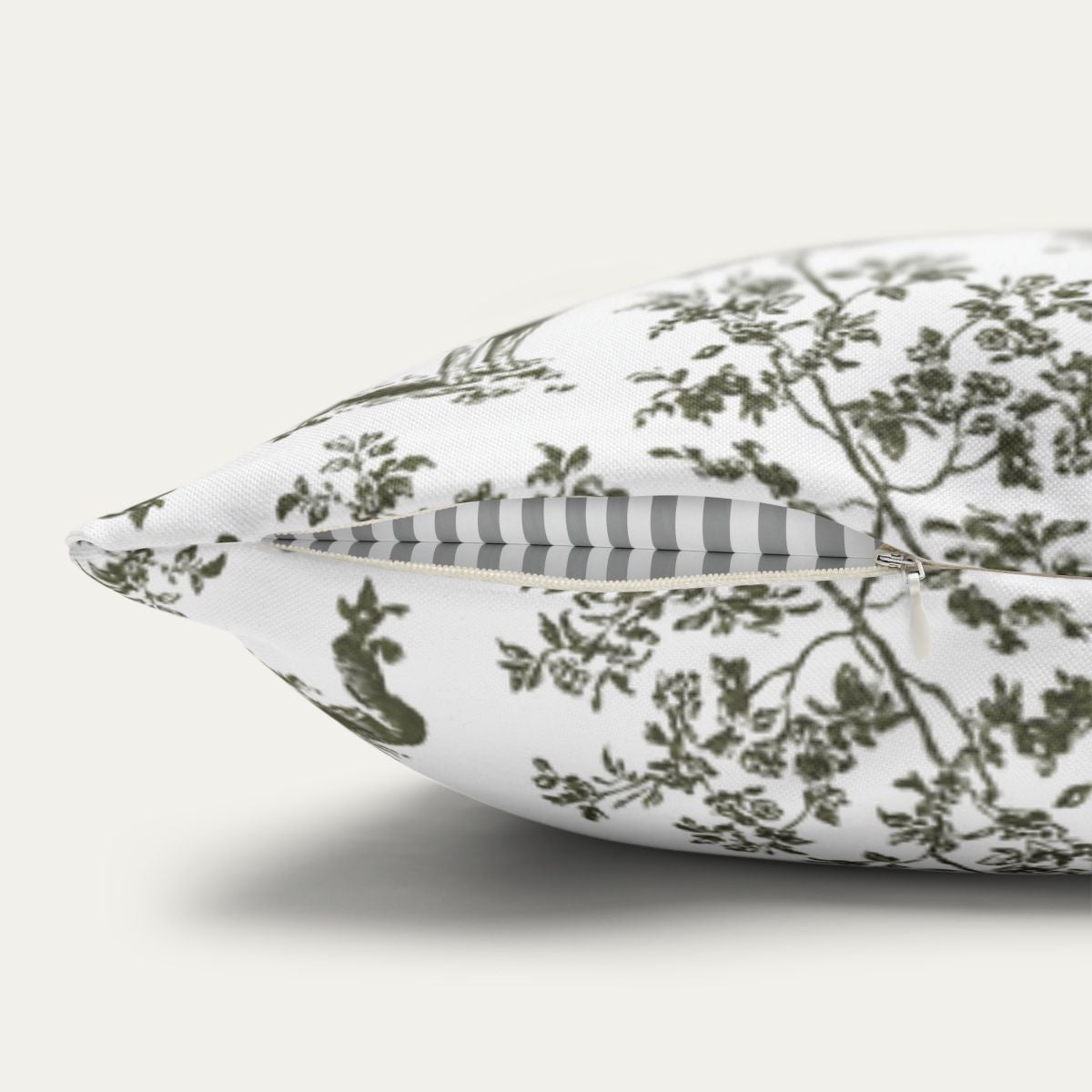 Shar Pei Sage Green French Toile Pillow