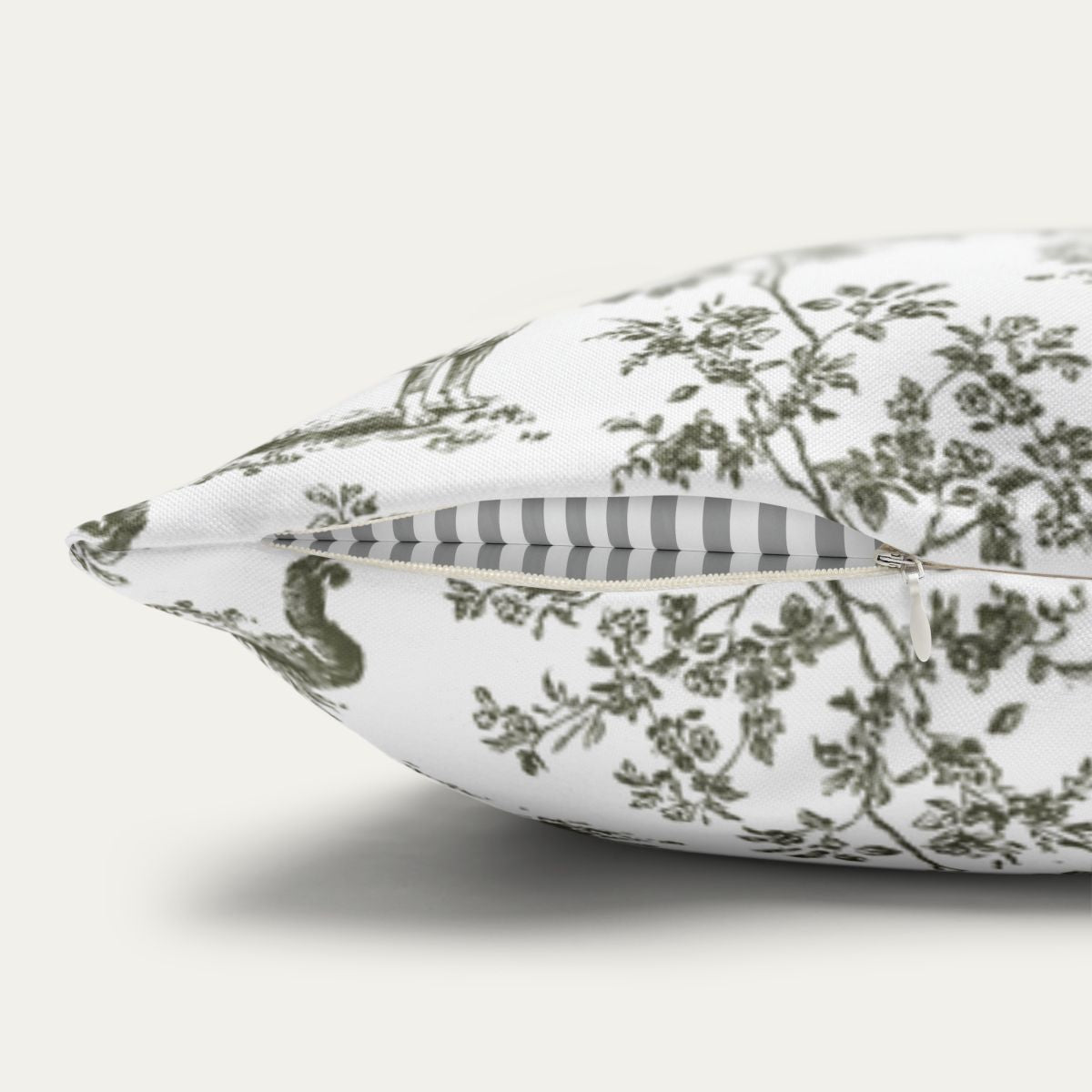 Boxer Sage Green French Toile Pillow