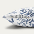 Husky Blue French Toile Pillow