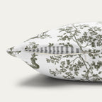 Pug Sage Green French Toile Pillow
