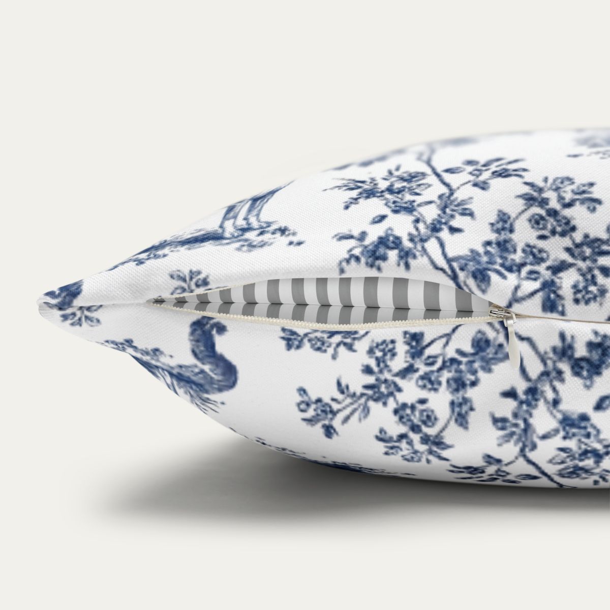 Boxer Blue French Toile Pillow