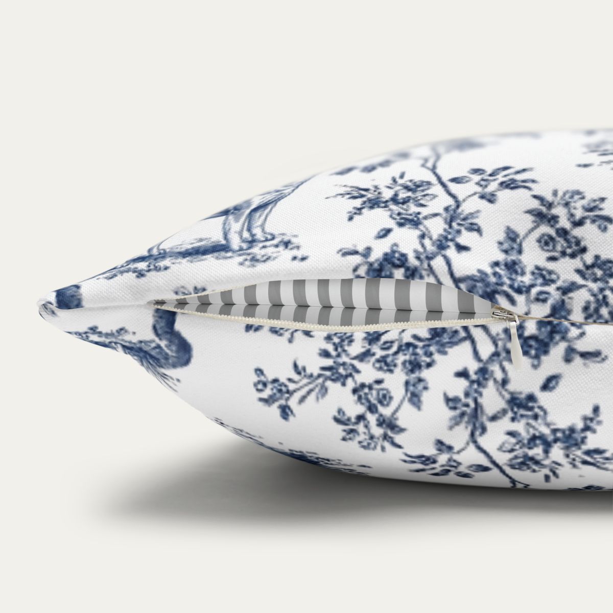 Akita Blue French Toile Pillow