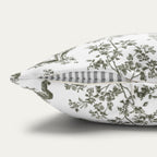 Golden Retriever Sage Green French Toile Pillow