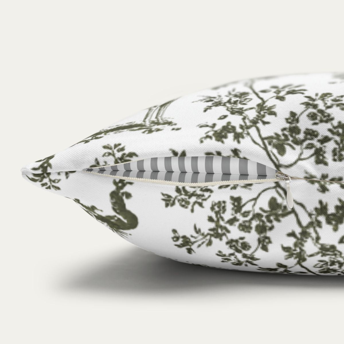 Sloughi Sage Green French Toile Pillow