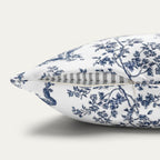 Cavalier Spaniel Blue French Toile Pillow