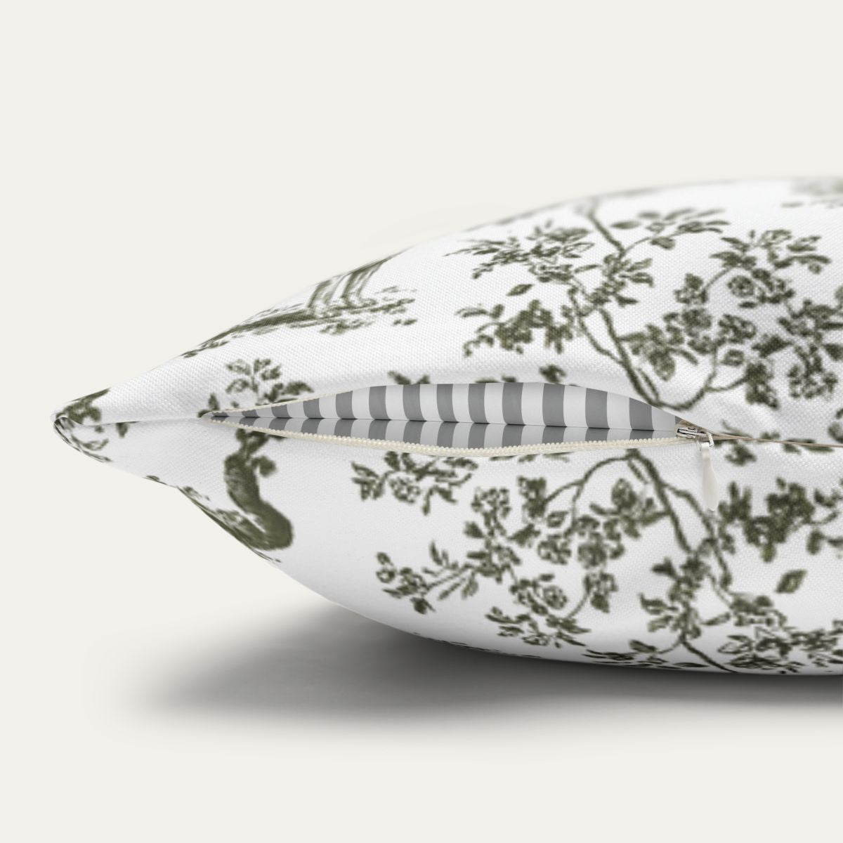 Bloodhound Sage Green French Toile Pillow