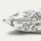 Poodle Sage Green French Toile Pillow