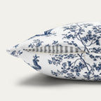 Siamese cat Blue French Toile Pillow
