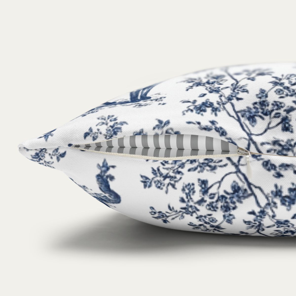 Siamese cat Blue French Toile Pillow
