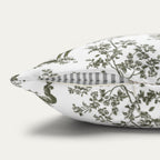 Rhodesian Ridgeback Sage Green French Toile Pillow