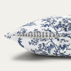 Basset Hound Blue French Toile Pillow