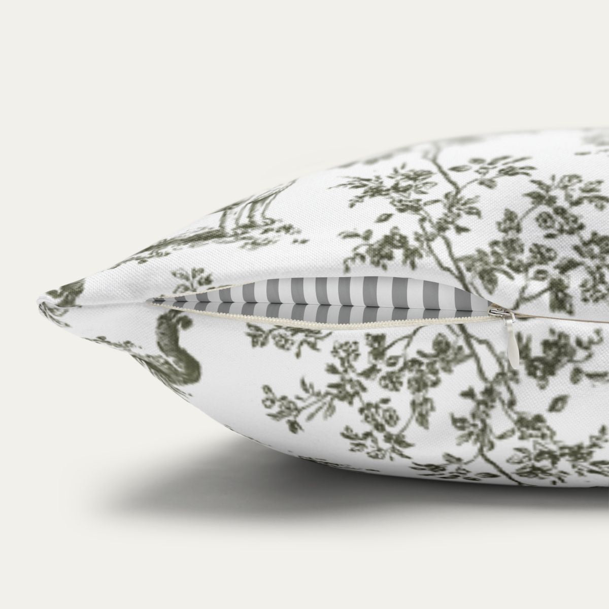 Beagle Sage Green French Toile Pillow