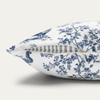 Dachshund Shorthaired Blue French Toile Pillow