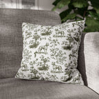 Pitbull Sage Green French Toile Pillow