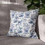 Akita Blue French Toile Pillow