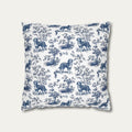 Bernedoodle Blue French Toile Pillow