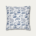 Siamese cat Blue French Toile Pillow
