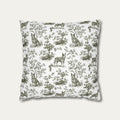Australian Cattle Dog Sage Green French Toile Pillow