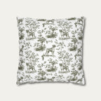 Boxer Sage Green French Toile Pillow
