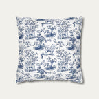 Samoyed Blue French Toile Pillow