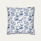 Rhodesian Ridgeback Blue French Toile Pillow