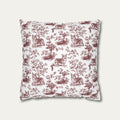 Corgi Burgundy French Toile Pillow
