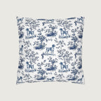 German Shorthaired Pointer Blue French Toile Pillow