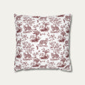 Bengal Cat Sage Green French Toile Pillow