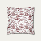 Bengal Cat Sage Green French Toile Pillow