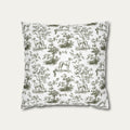Greyhound Sage Green French Toile Pillow