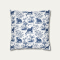 Bernese Mountain Blue French Toile Pillow