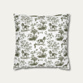 English Springer Spaniel Sage Green French Toile Pillow